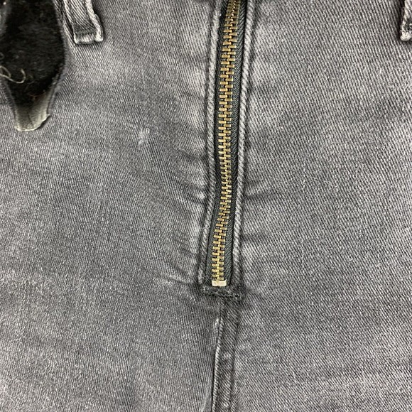 Joe’s Jeans Sz 28  The Callie Velvet Trim High Waist Crop Bootcut Jeans Gray - Picture 5 of 16